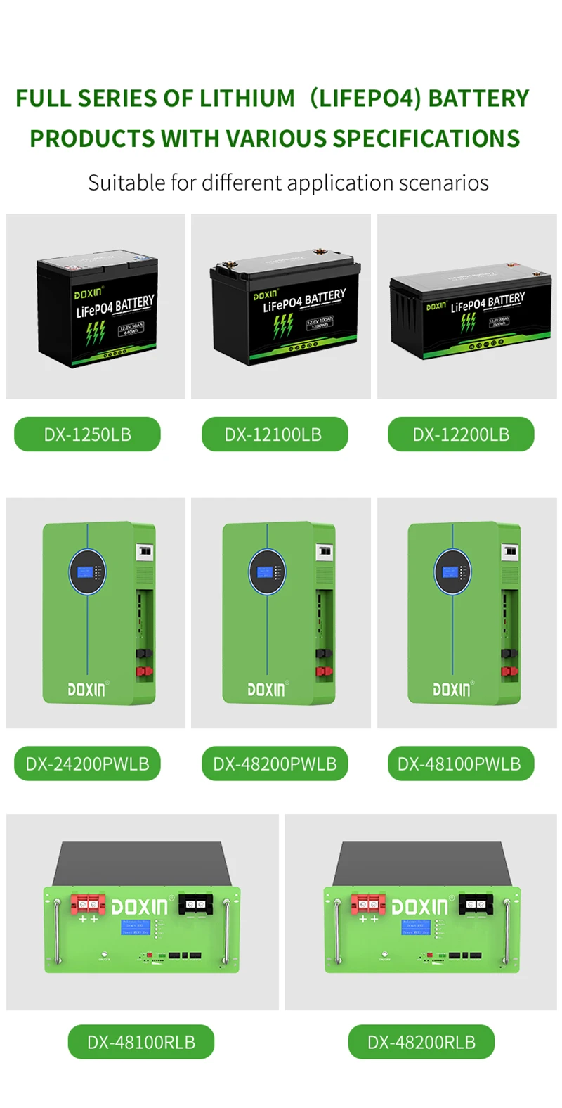 3500 Cycles Smart 12V LiFePO4 battery pack 36V 60V LFP lithium 12V 24V 300Ah 100Ah 200Ah BMS lifepo4 solar battery