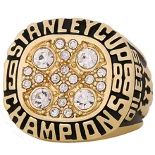 NHL 1988 Edmonton Oilers Championship Ring Environmentally Friendly Alloy Men's Ring Ring Jewelry Wholesale Manufacturers