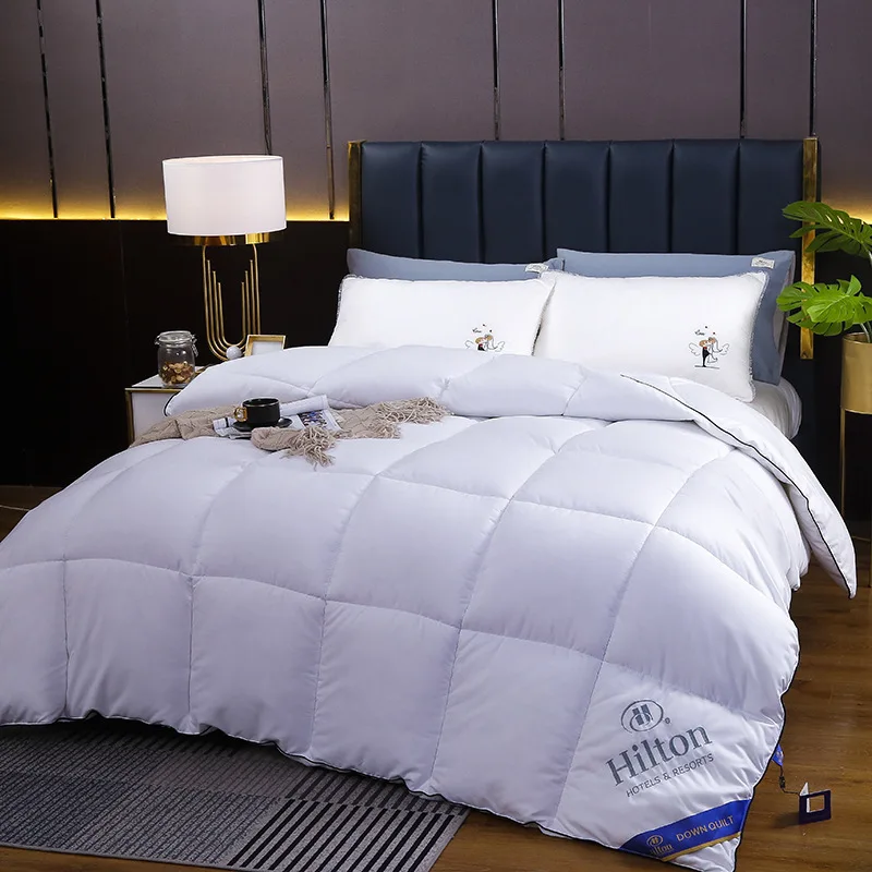 Polyester Microfiber Bedding Comforter Set Winter Duvets White