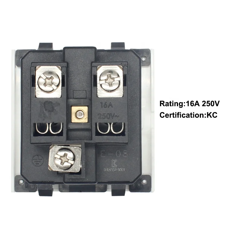 Eurocode Germany 3 PIN AC Outlet Industrial Wall Socket Adapter Plug with EU Socket Connector