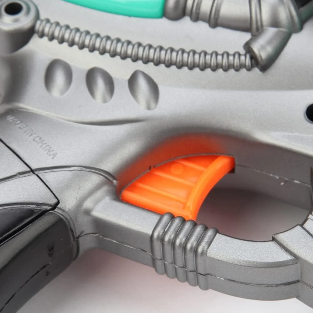 光線銃 スペース3 フラッシュ&サウンド LEDフラッシュライトとブラストレーザーサウンドのふりをした