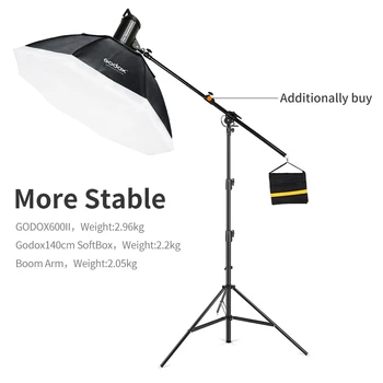 Improved 2.8 Meter / 9 ft Heavy Duty Impact Air Cushioned Video Studio Light Stand,Telescopic Support in the Middle,More Stable