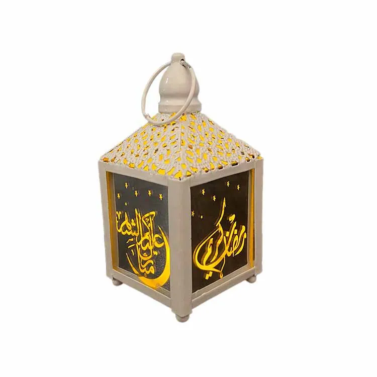 2021 wholesale Muslim Ramadan Eid customized iron led wind lighting crafts Arab lantern