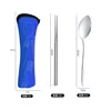 Juego de dos piezas de palillos Pansy Spoon-Azul