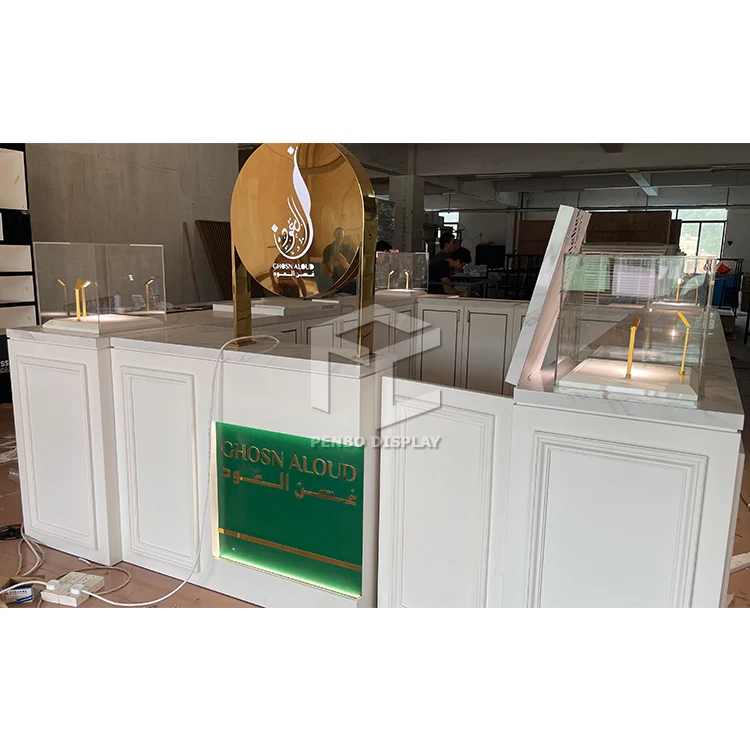 Customized Perfume Display Kiosk With Led Light for Perfume Store