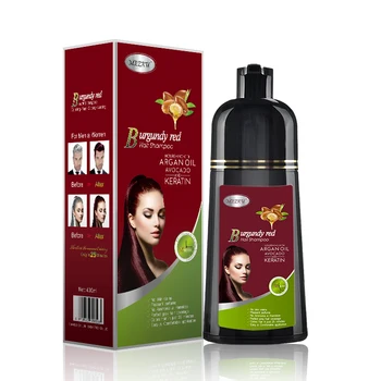 Hair Color Shampoo Blacking Hair Dye Natural Custom Private Logo Color-protecting and Anti-fading Black Hair Colour Cream