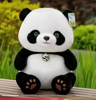 Large Kawaii Panda Embroidered Teddy Bear Keychain Cute Toy for Girls Perfect Birthday Gift Girl's Day Free New Design