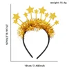 Gold star strand hair band