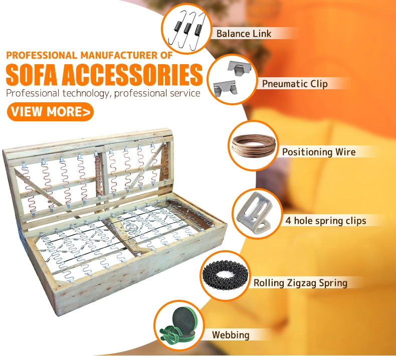 Fornecimento de estofados Kit de reparo de molas para sofá Mobiliário Molas 40 Clips de arame elétrico 16 Gauge 20ft Arame envolto em papel 2