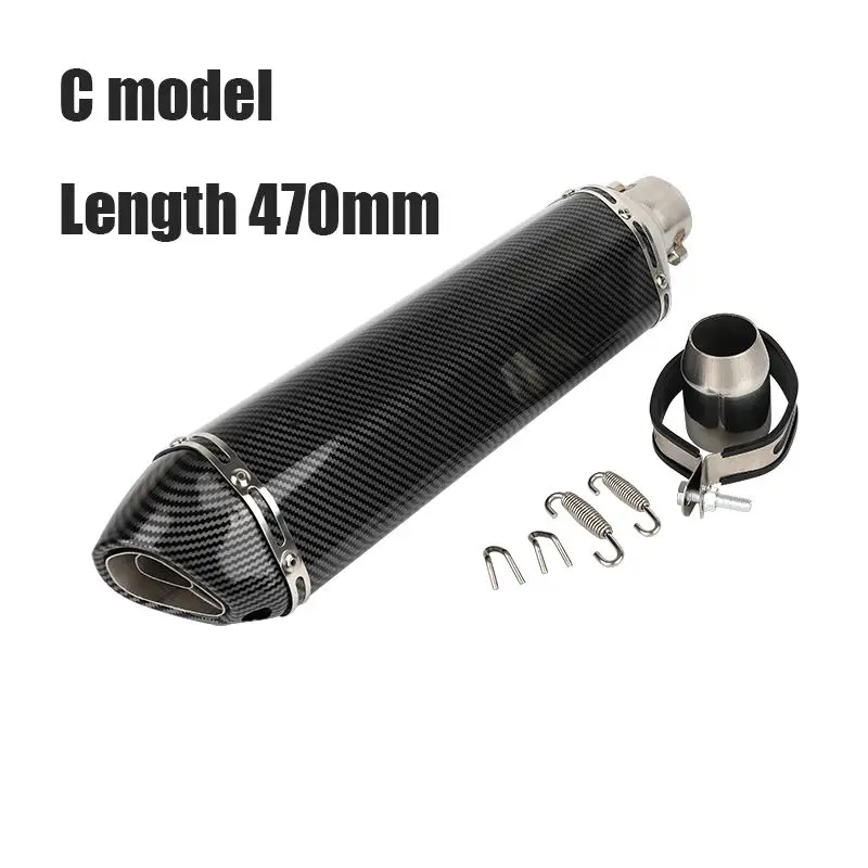 Wildmx выхлопная труба из углеродного волокна для мотоцикла 250cc 350cc 600cc 530 Msx125 GSR600 51 мм