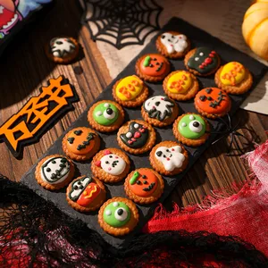 Halloween Cookie Decorating Set Cartoon Ghost Pumpkin Casual Children Snacks Sweet Sugar Independent Packaging for Halloween