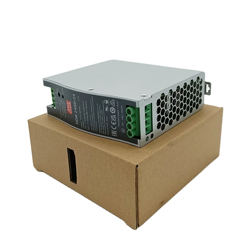 DC DC Converter Din Rail Type 240W 110vdc to 24vdc 10a Power Supply DDR-240D-24