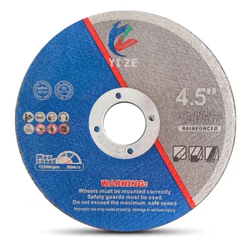 High quality YIZE 115mm 4 1/2 4.5 inch discos de corte metal and stainless steel cutting wheel cutting disc for grinder
