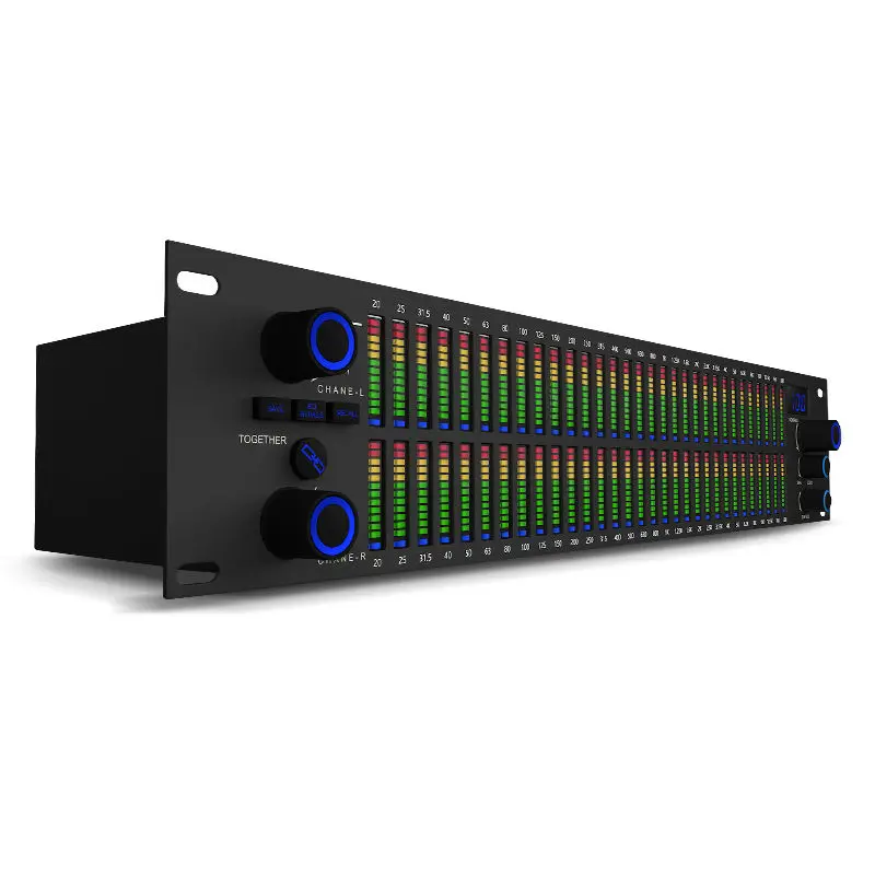 E312 Stereo Dual Graphics Spectrum Display Digital Equalizer Karaoke Audio Equalizer New Product