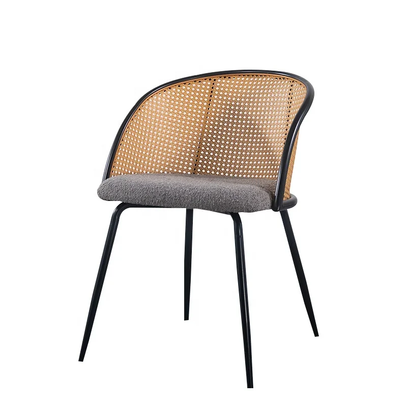 Luxury french style dining chairs rattan dinning restaurant dining ...