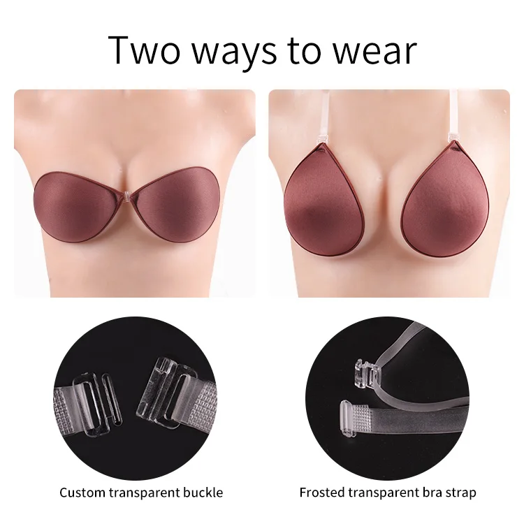 Adhesive Bra - Reusable Strapless Self Silicone Push-up