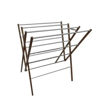 Clothes rack wooden towel drying floor stand wood clothes drying rack