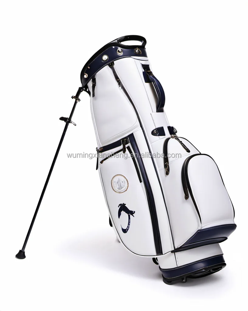 Custom Dividers Golf Bags For Men Pu Leather Custom Transparent Golf Bags Golf Sunday Tour Staff
