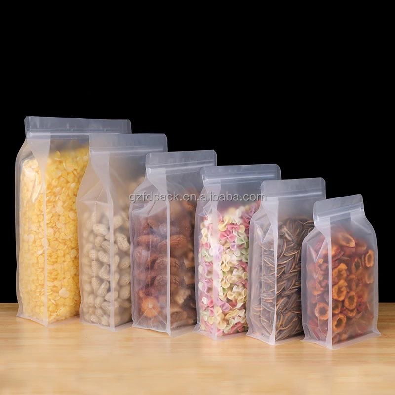 100 Pcs Plastic Zipper Bags, Clear Poly Bag, Resealable Zip Lock Bags,  Suitable For Snacks, Nuts, Seeds, Candy, Food Storage Package Pouches, For