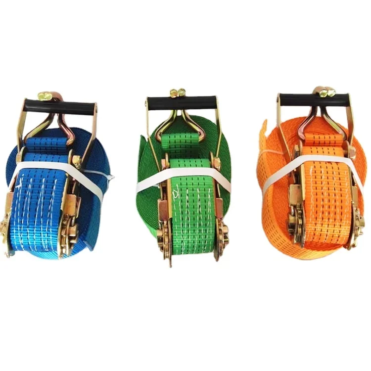 Heavy Duty Lockable Binding Transport Cargo Control Ratchet Straps Load Tension Lashing Belt Tie Down Strap Ratchet Straps