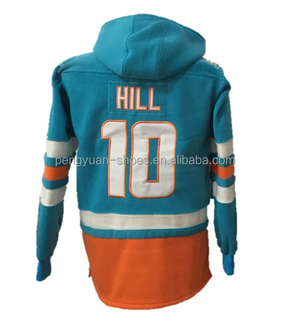 : Tyreek Hill Jersey #10 Miami Custom Stitched Teal