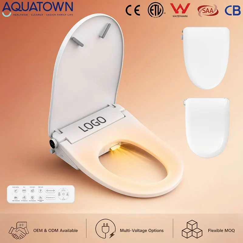 product v shape remote control smart toilet seat easy installation bidet compact ultra slim brackets and hoses from odm manufacturer-7