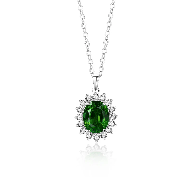 2023 Design Diopside Natural Gemstone Jewelry 925 Sterling Silver ...