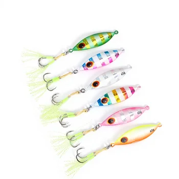 CHEERY Deep-Sea Lure Night-Glow Slow-Rolling Metal Jig Lead Fish 20g-150g Slow-Sinking Sea Boat Fishing No Hooks Artificial Bait – Metal Jig – view 3