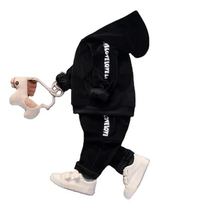 Cool Fashion Sport Style Solid Color Long Sleeves Hoodie Cheap China Bulk Wholesale Kids Clothing in Hot Selling