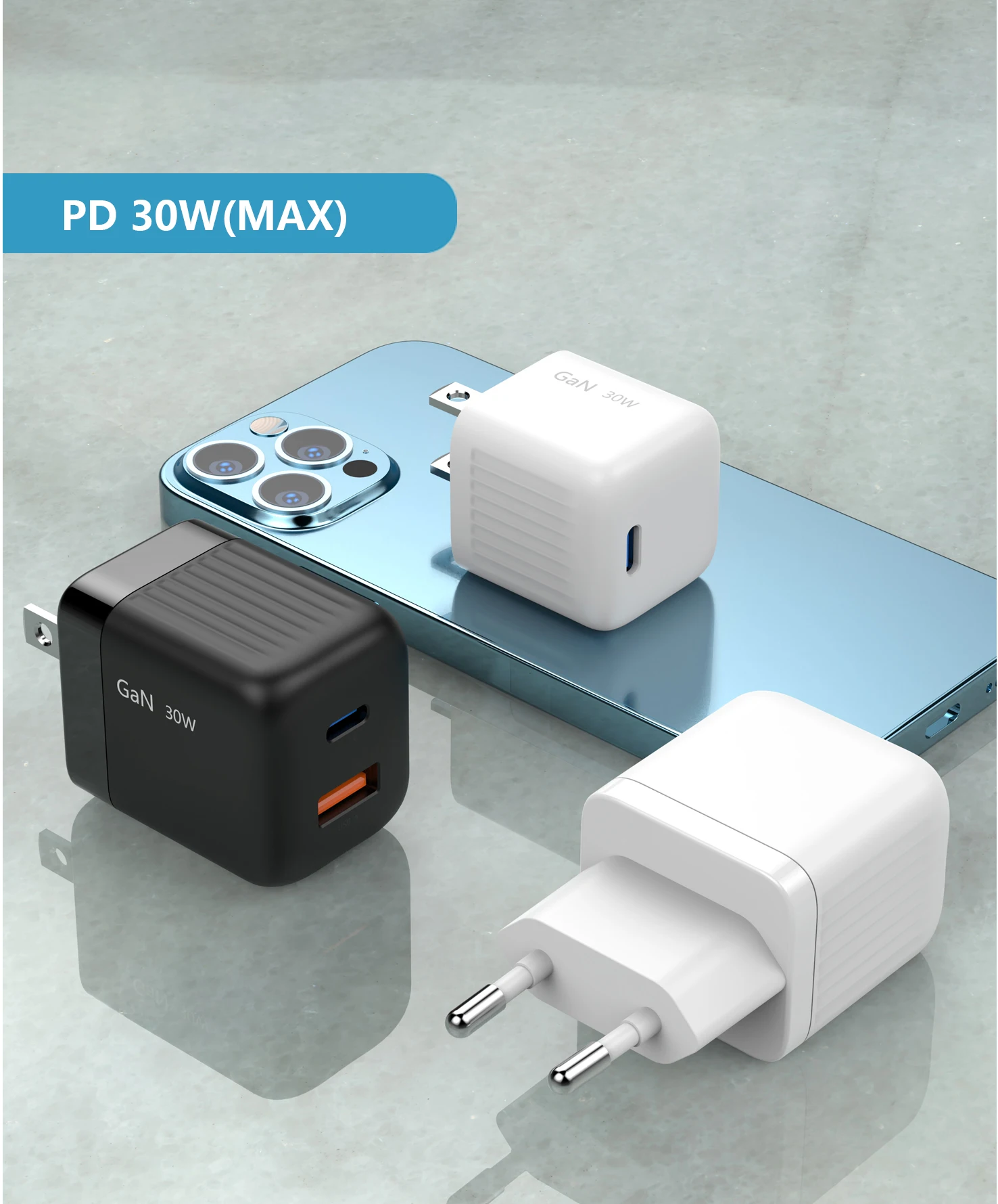 Usb C Gan充电器30w Pd充电器壁式充电器快速充电电源适配器- Buy Usb C壁式充电器gan充电器30w,Usb C壁式充电器, Gan充电器30w Product on Alibaba.com