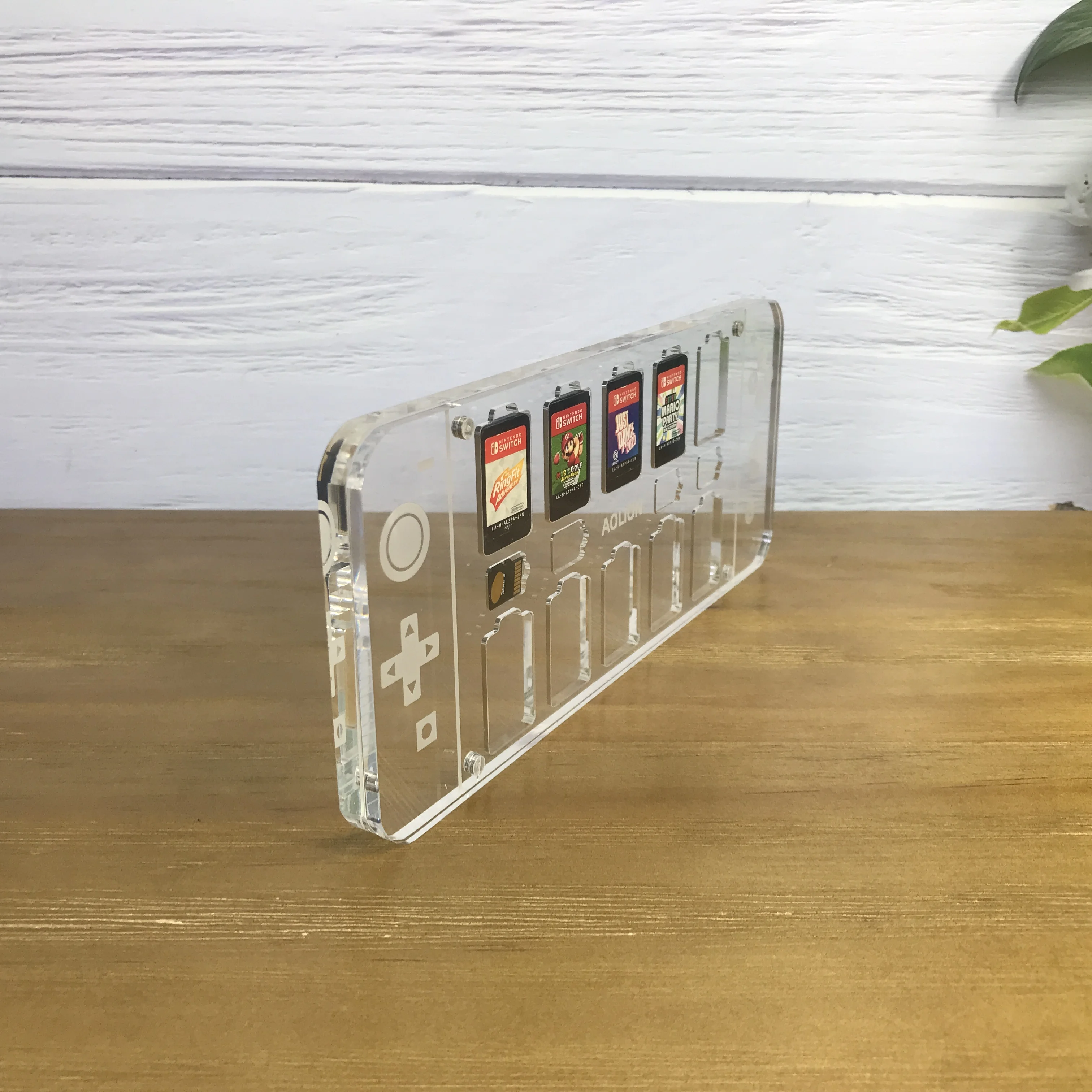 Switch Game Cassette Storage Box Transparent Acrylic Material Magnetic Display Stand Crystal Magnetic Cassette for Nintendo