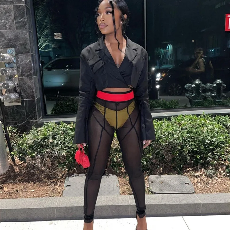 Women Solid Color Tight Bottom Pants 