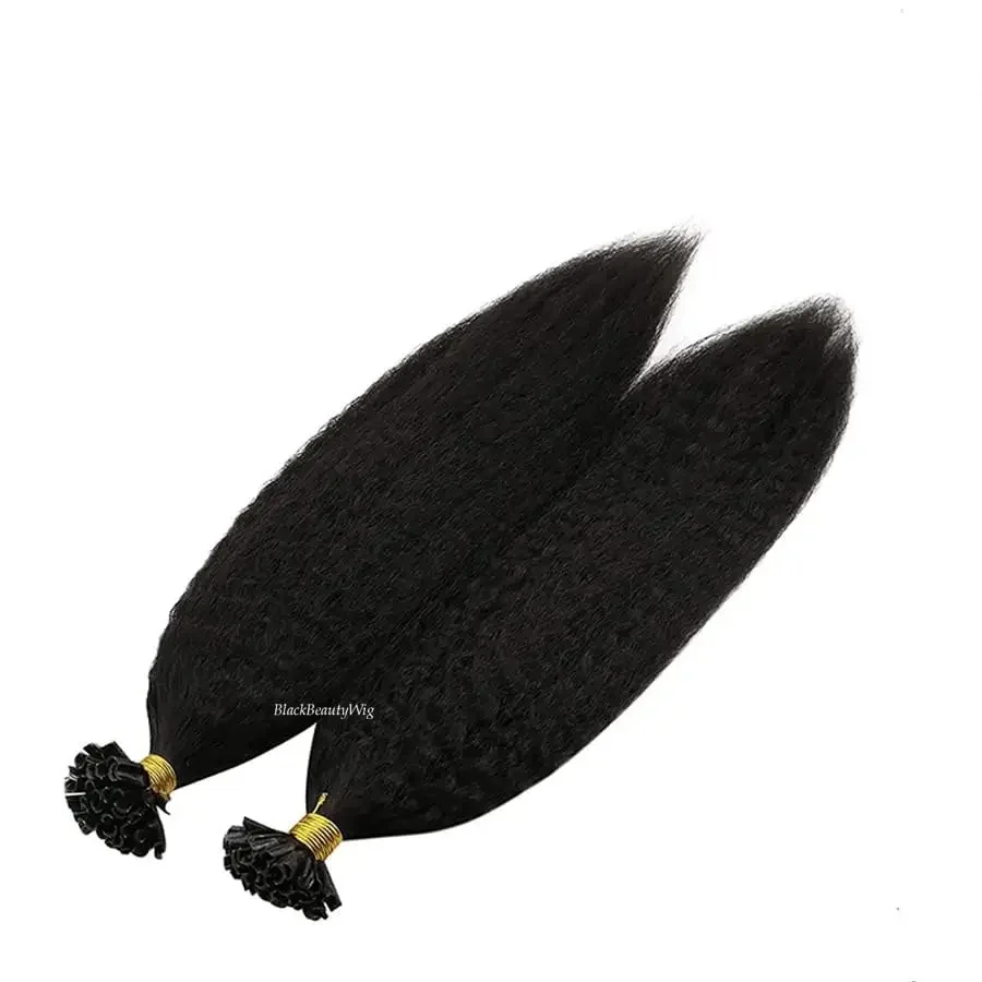 Kinky Straight Nail Tip Human Hair Extension Mongools Remy Haar Vooraf Gebonden Keratine Fusion U Tip Haar Grof Italiaans Yaki_voghion.com