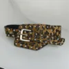 B- brown Leopard Print -97cm
