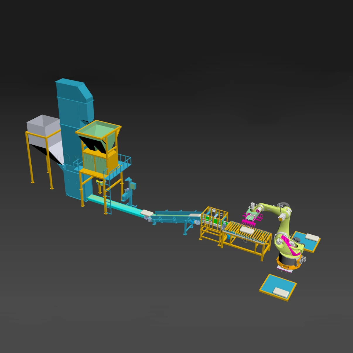 Industrial Fertilizer Bagging Machine - 50kg Compost Packaging