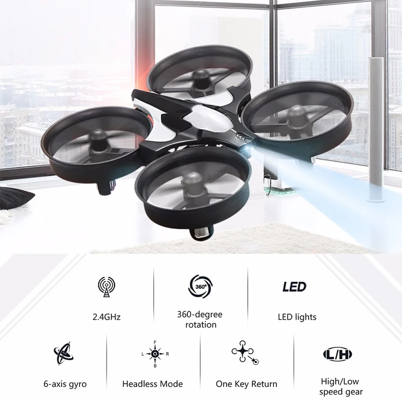 طائرة بدون طيار جديدة طراز HOSHI RH807، طائرة صغيرة للتحكم عن بعد، هليكوبتر مع جيروسكوب سداسي المحاور، وضع الطيران بدون رأس، ألعاب للأطفال