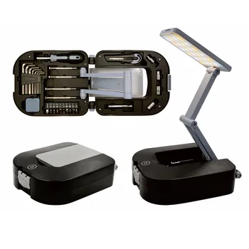 Multi-function high strength lighting three adjustable household manual tool LED toolbox screwdriver set