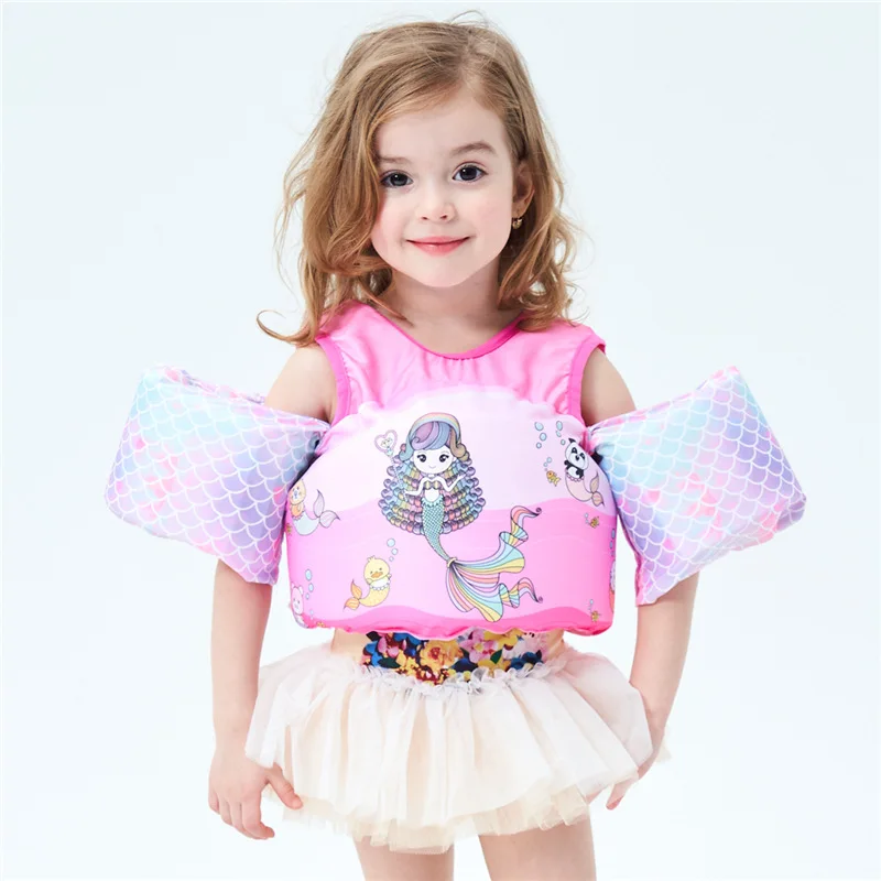 Foldable Swim Training Aids Toddler Swim Vest with Arm Wings