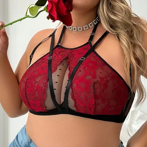 Beautiful Style Plus Size Lace Floral Wireless Women Fancy Breast Lift Bras