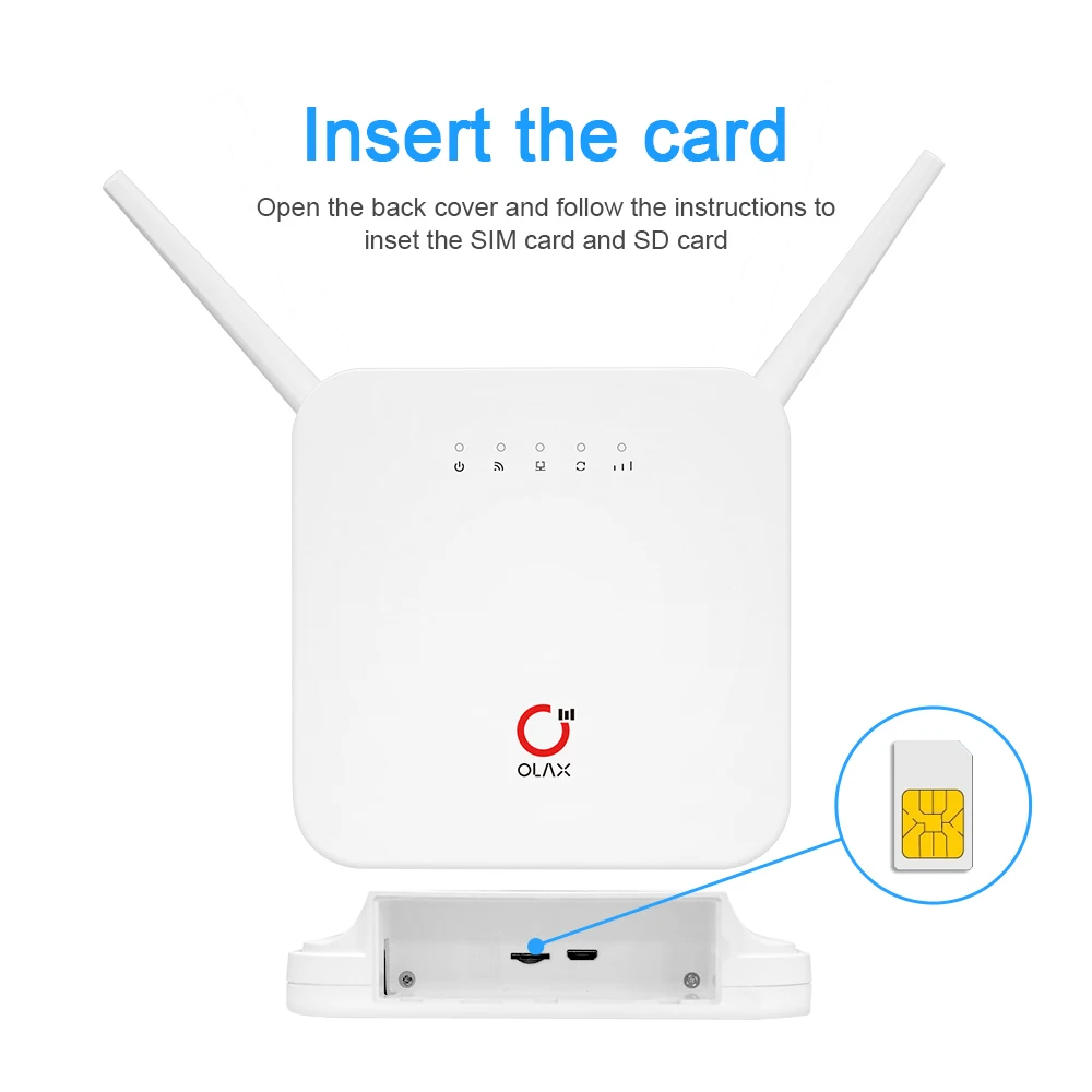 OLAX AX6 PRO Strong Power 4000mAh Battery Outdoor Cpe Unlocked 4G Lte Mobile Hotsport Wifi Router With Sim Card