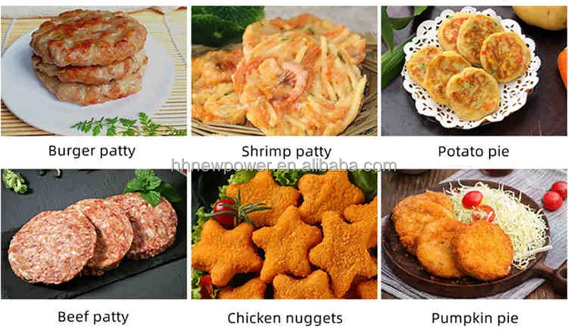 Automatic Hamburger Fish Patty Forming Meat Pie Molding Chicken Nugget ...