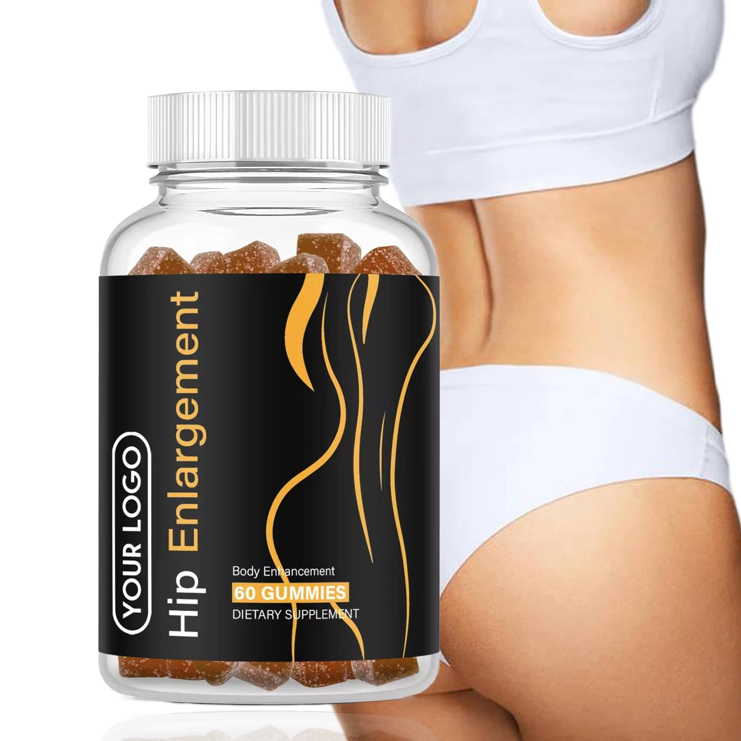OEM/ODM Buttock Enhancement Maca Extract Buttock Hip Enhancement Gummies Black Maca Root Capsules