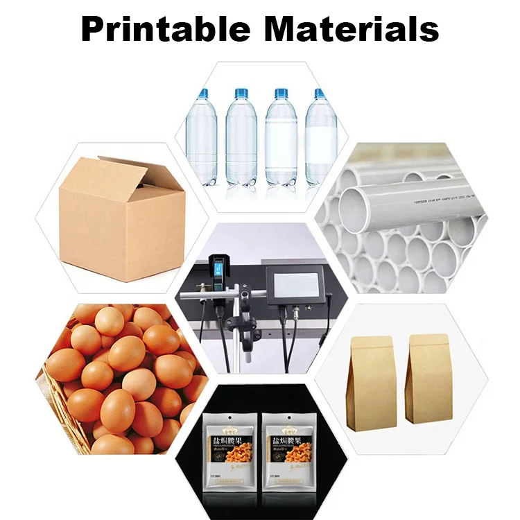 Data Qr Code Laser Marking Machine Time logo Label Picture Inkjet Batch Coding Machine Automatic Inkjet Printer