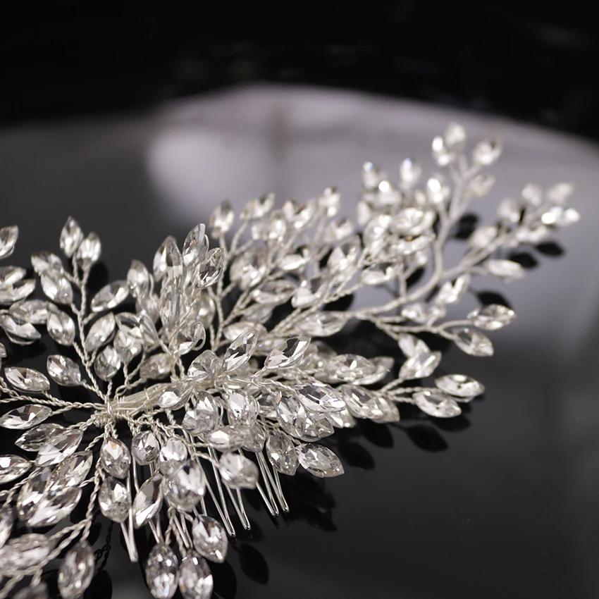 New Fashion Hot Sale Rhinestone Copper Wire Hair Jewelry Women Pin