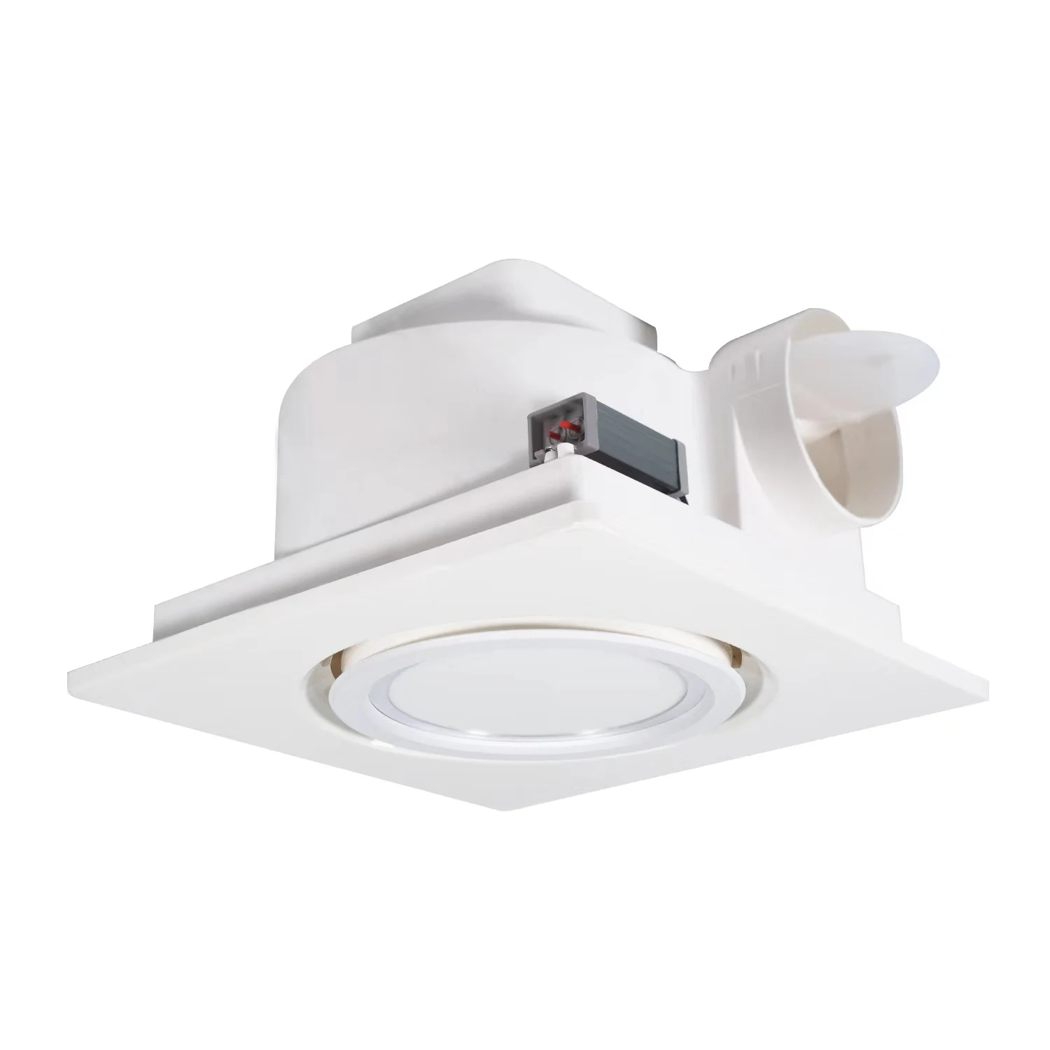 4 Ventilatori centrifughi di scarico per montaggio a parete in plastica per bagno, cucina, soffitto, ventilazione centrifuga