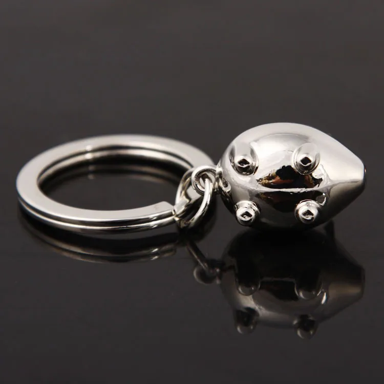 Cute Cartoon Little Piggy Mini Metal Keychain Animal-Shaped Pig Collection for Keyring Collection