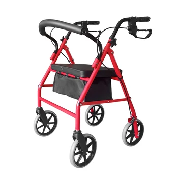 elderly Rollator walker with footrest with faltbar rollator lightweight PVC coating wheel rollator