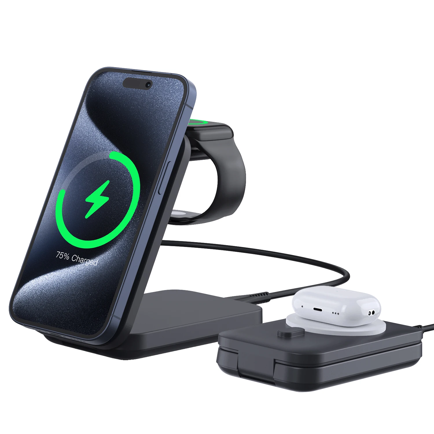 in Qi2 10000mah Foldable Magnetic Power Bank 15W Charger