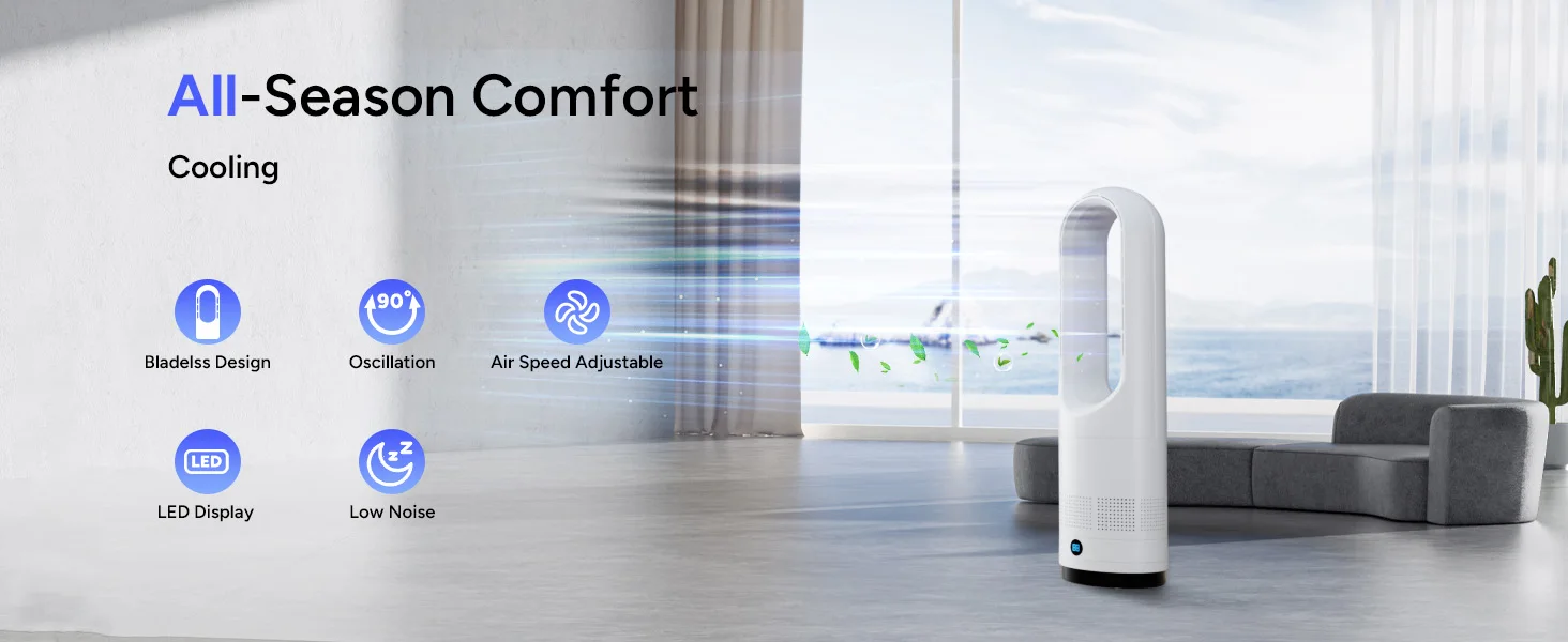 Tower Fan, 25 W, ABS - detail 10