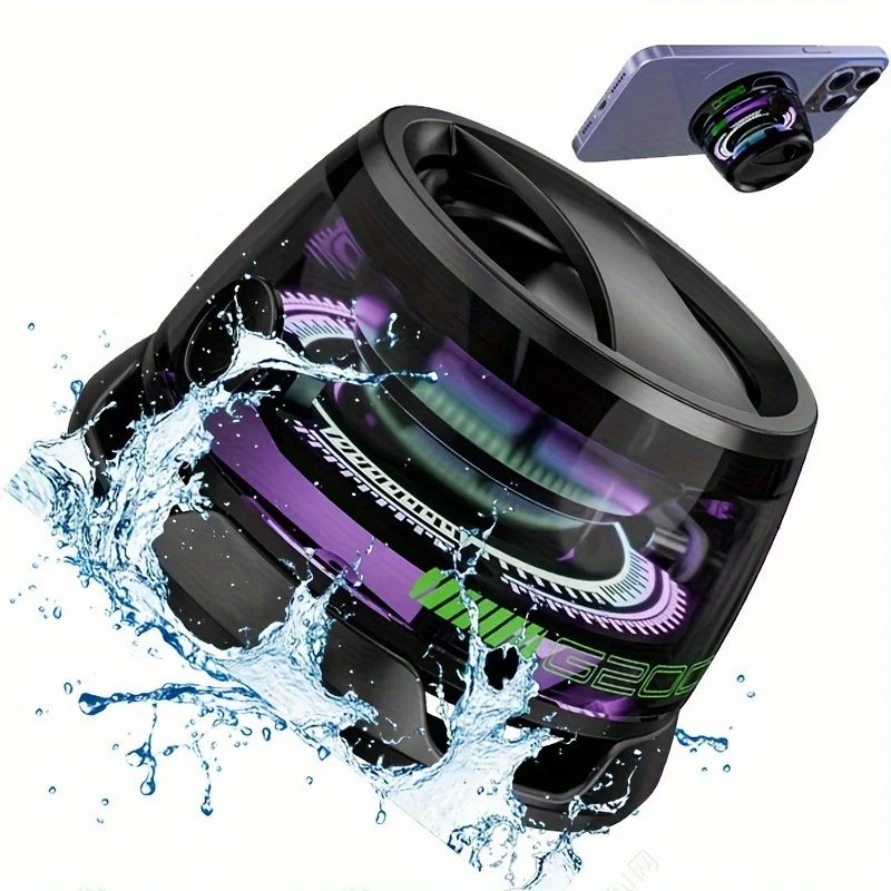 2-in-1 Deal! Magnetic Mini Bluetooth Speaker G200 With Phone Holder – 5.3 Tech